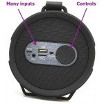 Wholesale Outdoor Drum Style Portable Wireless Bluetooth Speaker S22B (Black)